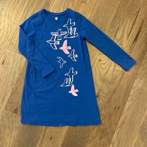 Royal Blue Bird Dress by Tea Collection